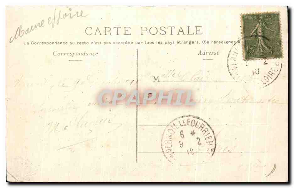 CPA Vernoil Le Fourrier Vue Generale  — Rückseite