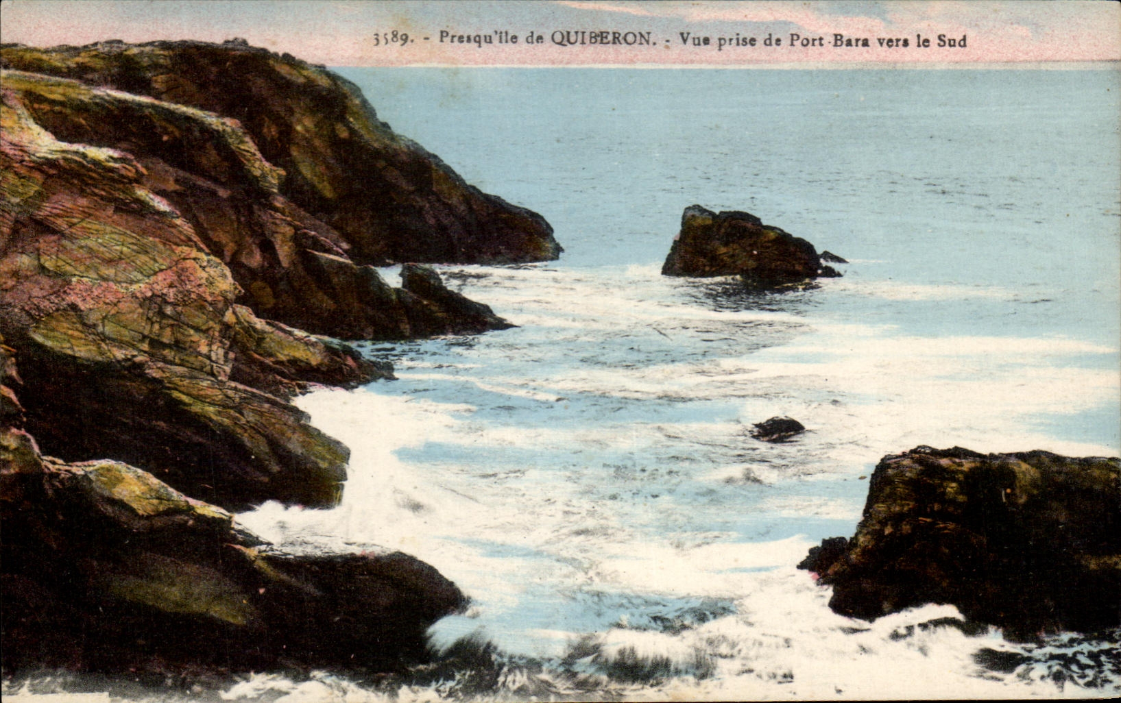 Halbinsel Quiberon — Ansicht von Port-Bara Richtung Süden — n° 3189