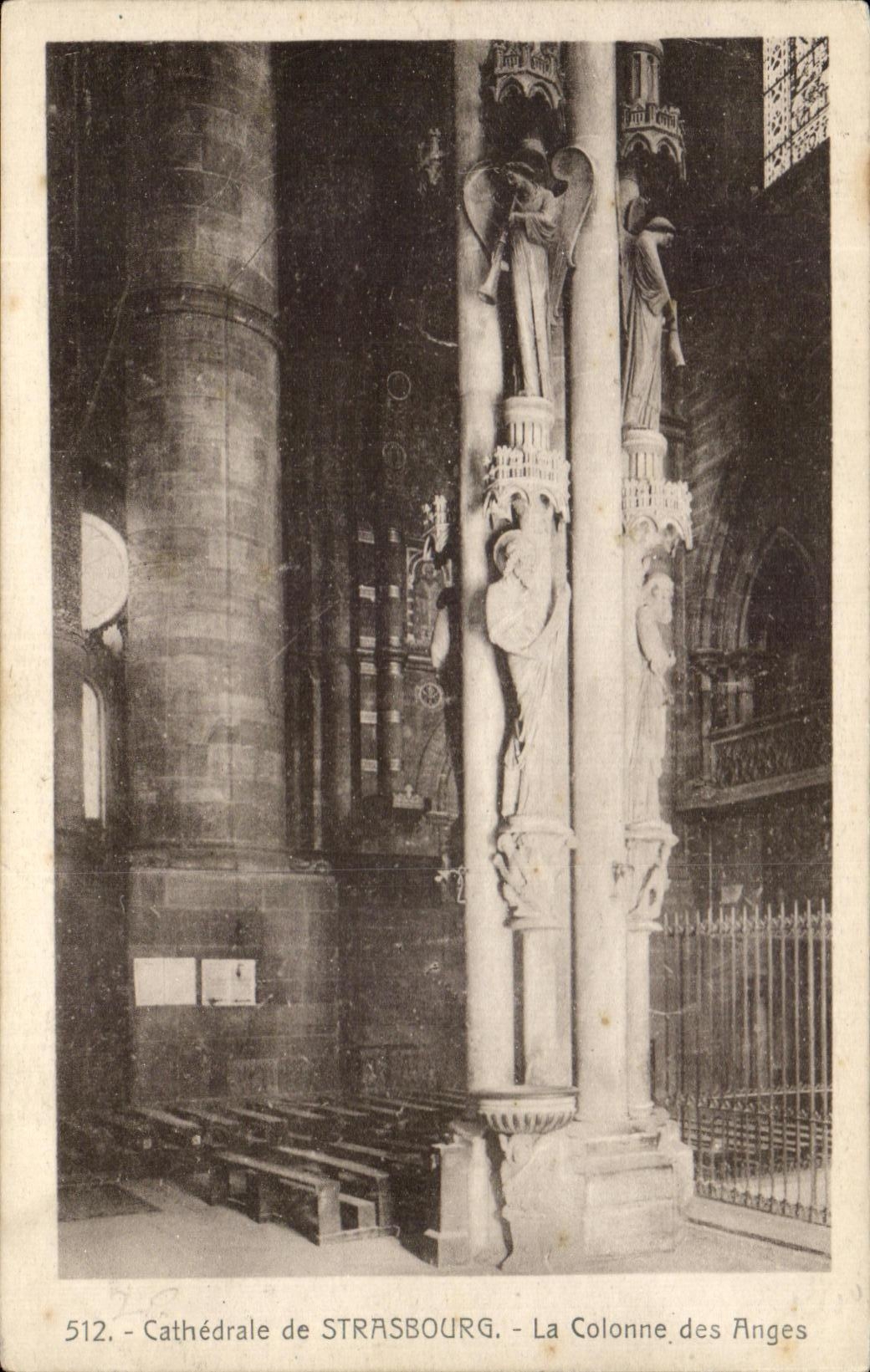 Cathédrale de Strasbourg — La Colonne des Anges — éditeur Mandosé