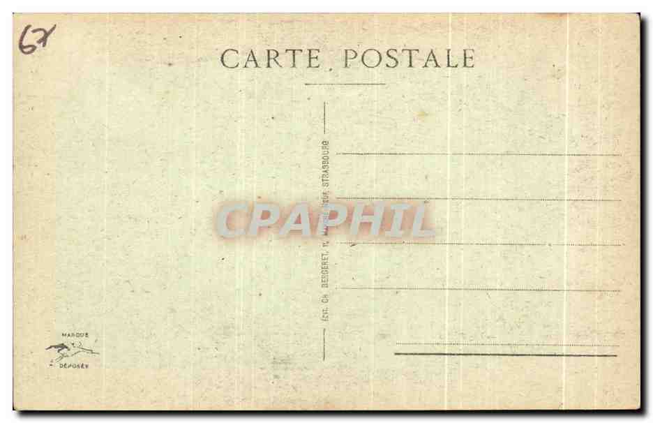 Cathédrale de Strasbourg — La Colonne des Anges — éditeur Mandosé — Verso
