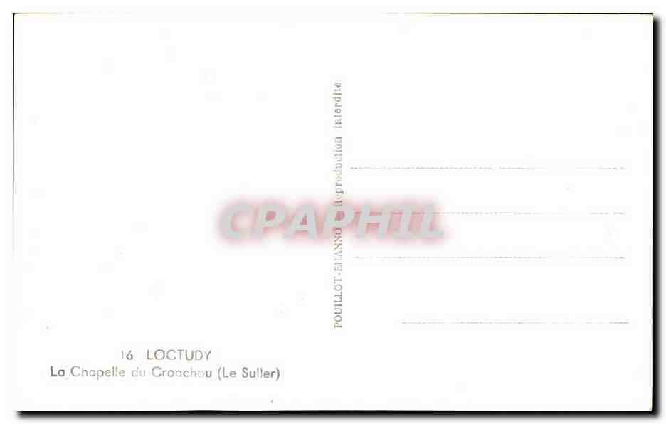 CPA Loctudy La Chapelle Du Croachou Le Suller — Rückseite