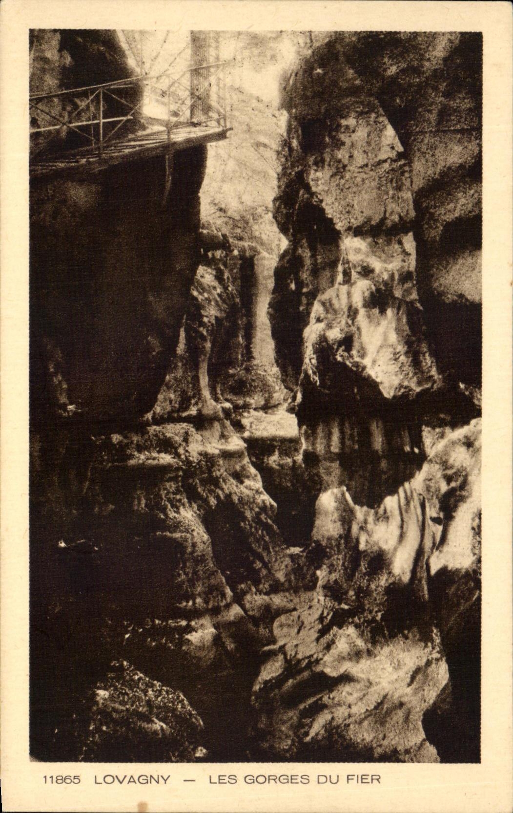 CPA Lovagny Les Gorges Du Fier