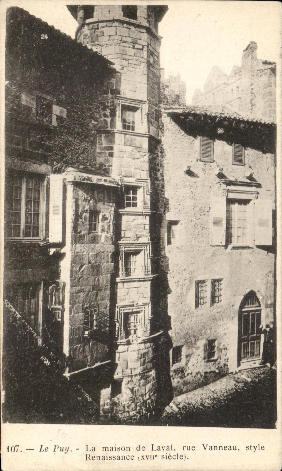 CPA Le Puy La maison de Laval rue Vanneau style Renaissance