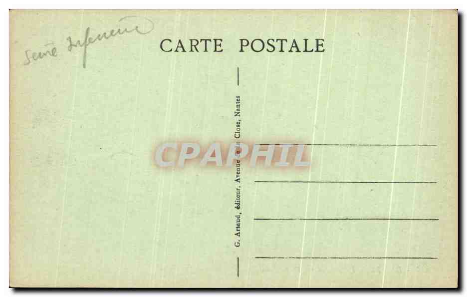 CPA Dieppe Falaises au bas Fort Blanc — Rückseite