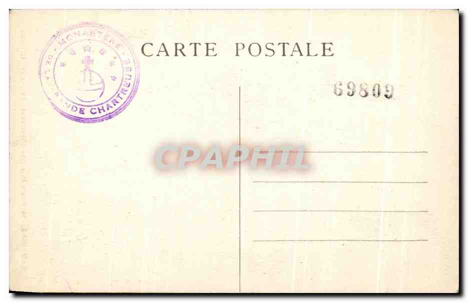 CPA Dauphine Route de la Gde Chartreuse Le pic de l'Oeillette — Verso