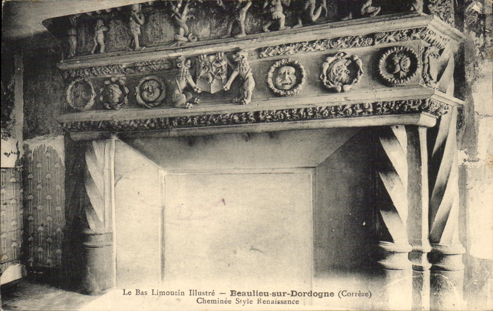 CPA Le Bas Limousin Illustre Beaulieu Sur Dordogne Cheminee Style Renaissance
