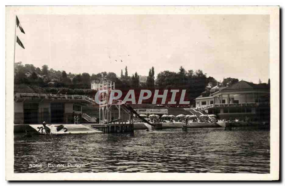 CPSM Evian Plage 
