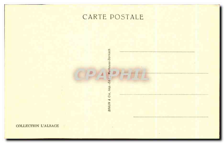 Ruins of the Wasenbourg Castle — Niederbronn-les-Bains — Collection L'Alsace, Publisher Braun & Cie, Mulhouse-Dornach — Back