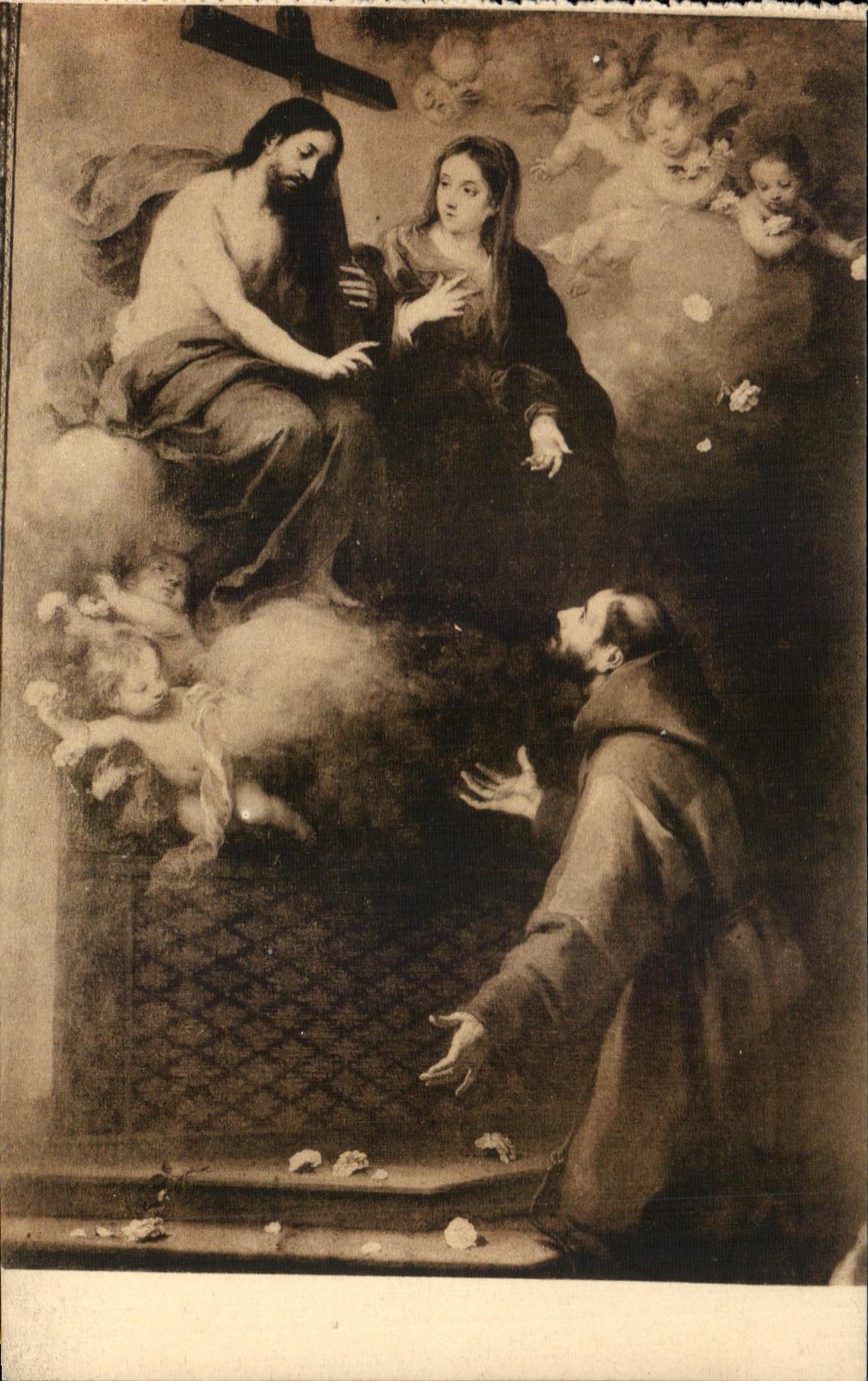 CPA La Porciuncula Murillo Museo Del Prado Madrid