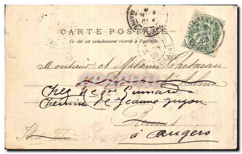 Fontainebleau — Le Château — Cour des adieux — V.P. 6 — Éditeur : Gaulainière — Verso