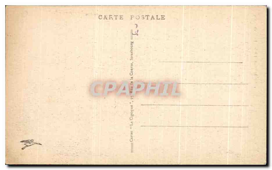 CPA Strasbourg La Carthedrale — Verso
