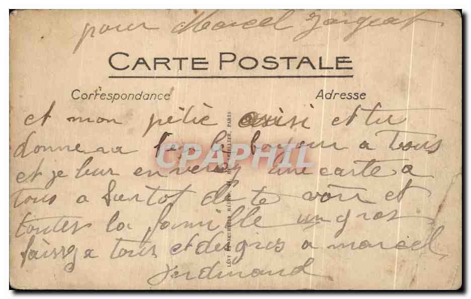 CPA Antibes Le Port Et Le Fort Carre Pecheurs Bateau — Rückseite