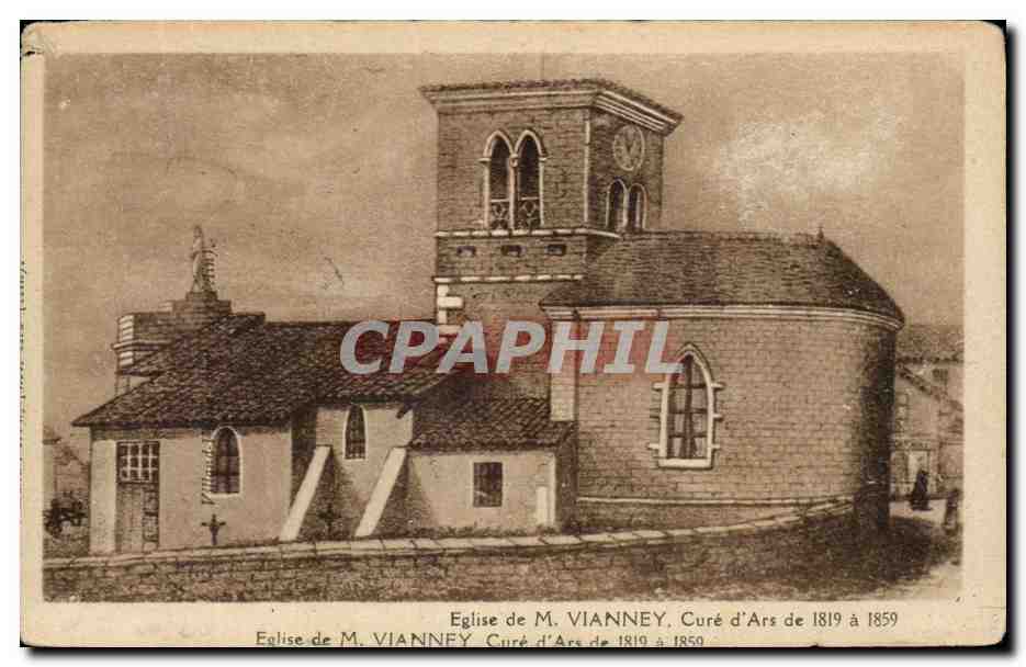 CPA Vianney Cure d'Ars de Eglise de Vianney Cure de 1819 a 1859