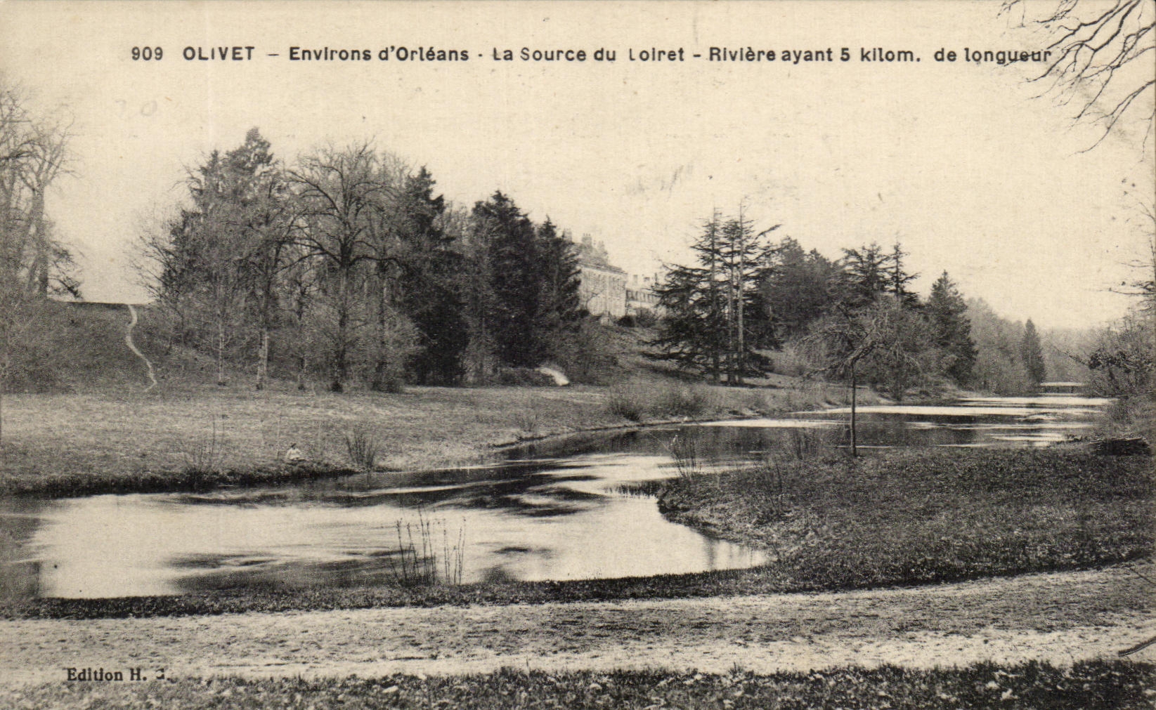 CPA Olivet Environs d'Orleans La Source du Loiret Riviere