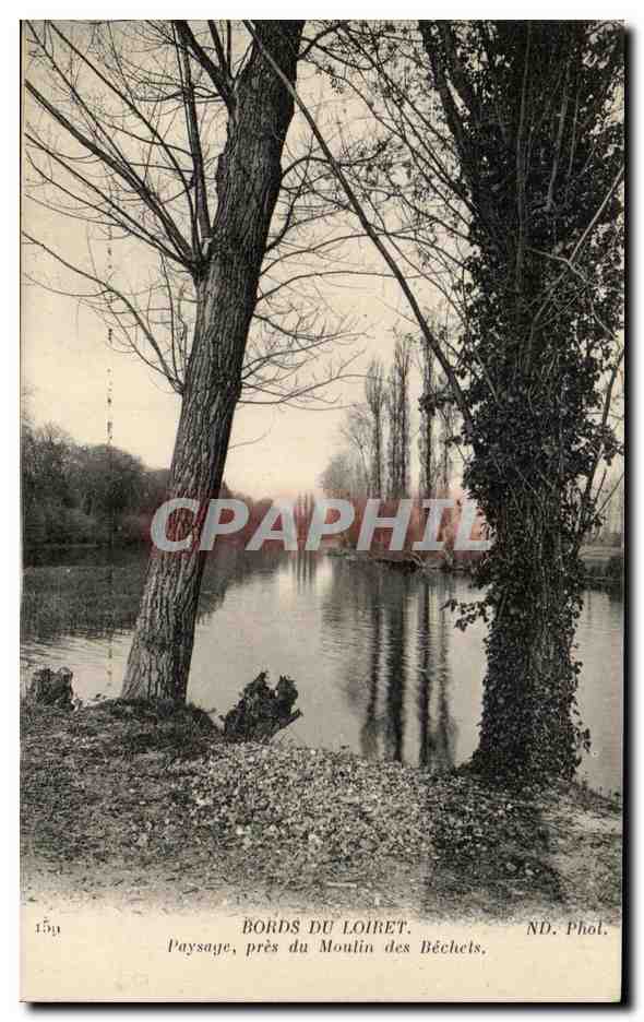 CPA Bords Du Loiret Pausage pres du Moulin des Bechets
