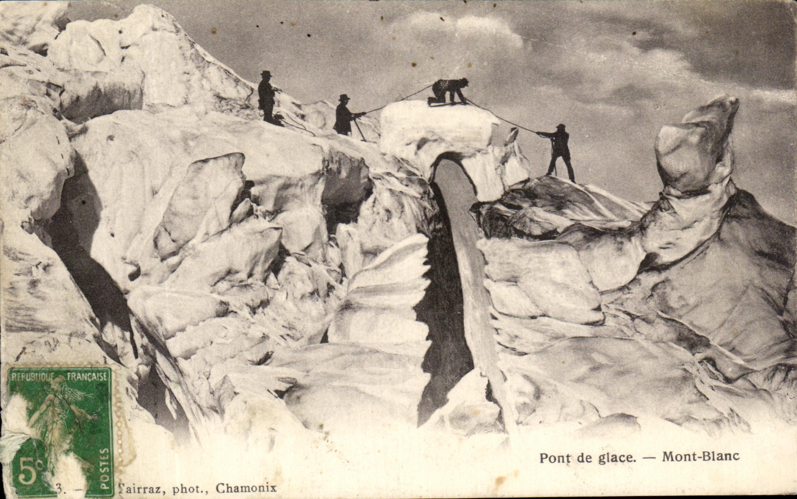 CPA Pont de Glace Mont Blanc Alpinisme