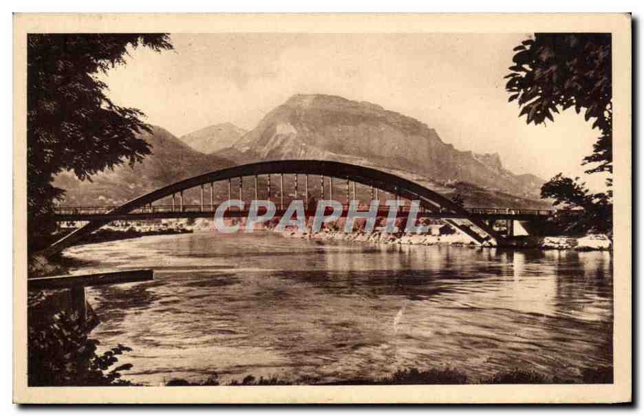 CPA Grenoble Le Pont du Sablon L'Isere et le Saint Eynard