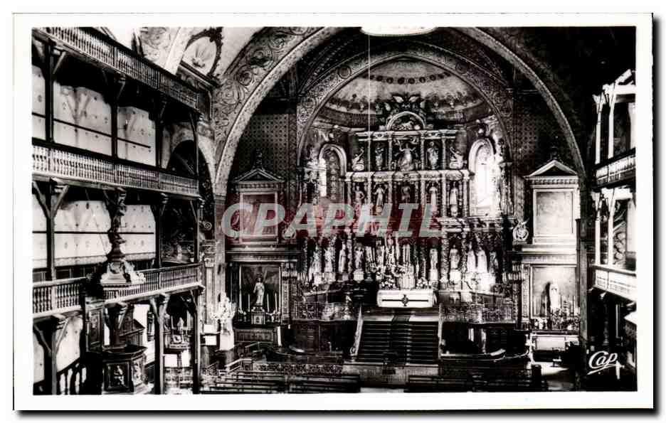 Intérieur de l'Église Saint-Jean-Baptiste — Saint-Jean-de-Luz — éditeur C.A.P. n°139