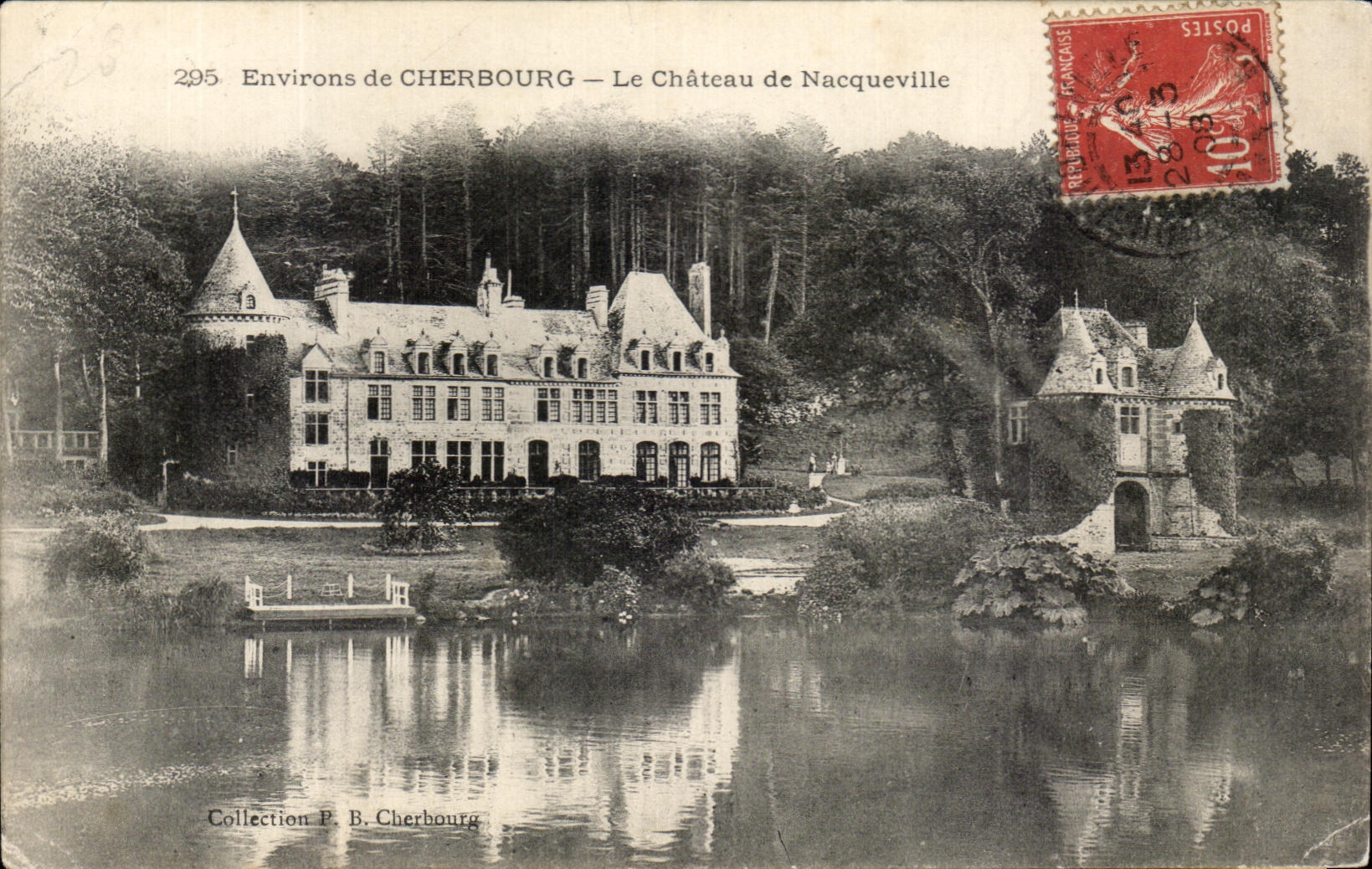 CPA Environs de Cherbourg Le Chateau de Nacqueville