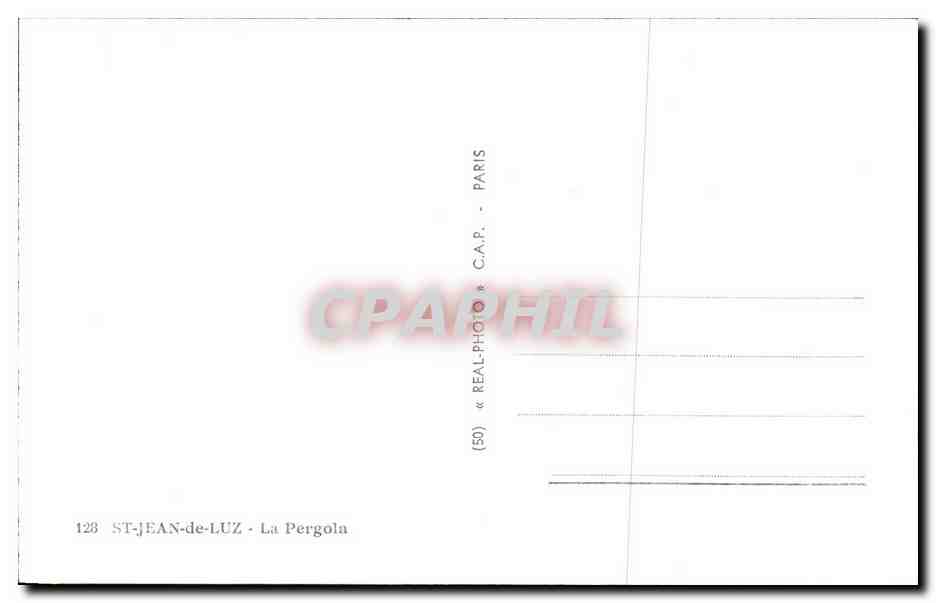 Saint-Jean-de-Luz — La Pergola — éditeur C.A.P. (Cap) — Reverso