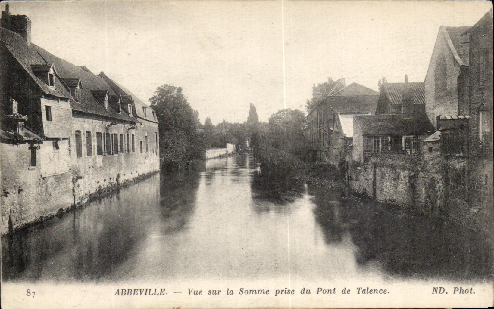 CPA Abbeville vue Sur La Somme Prise Du Pont De Talence