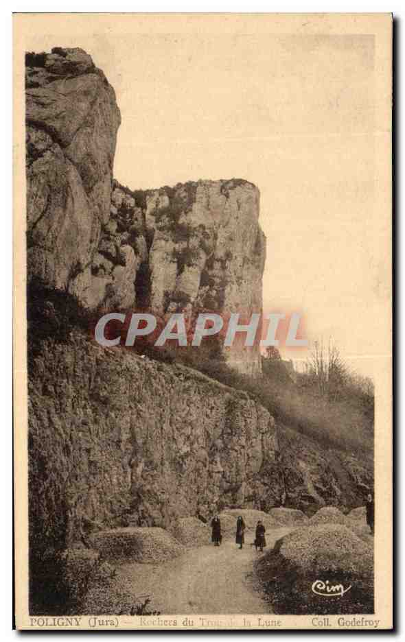 CPA Poligny Rochers Du trou de Ia Lune