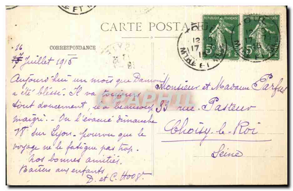 Café du Bosquet — Les Cariatides — Toul illustré, éditeur Toul — Rückseite