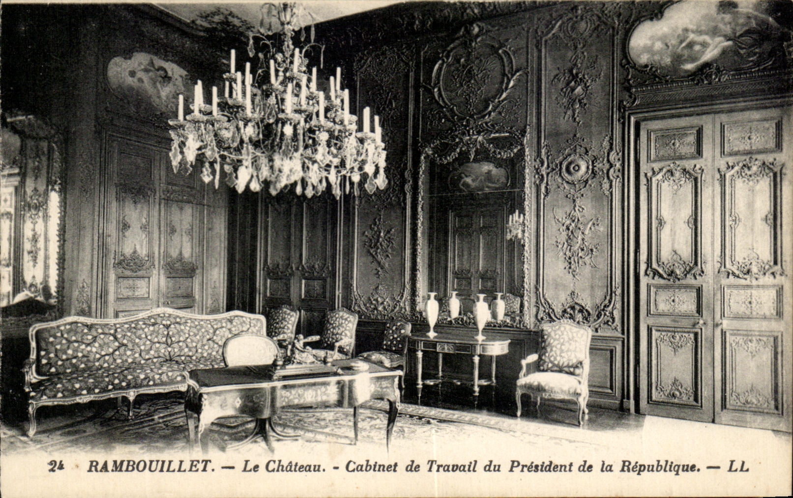 Rambouillet — Le Château. — Cabinet de Travail du Président de la République — LL