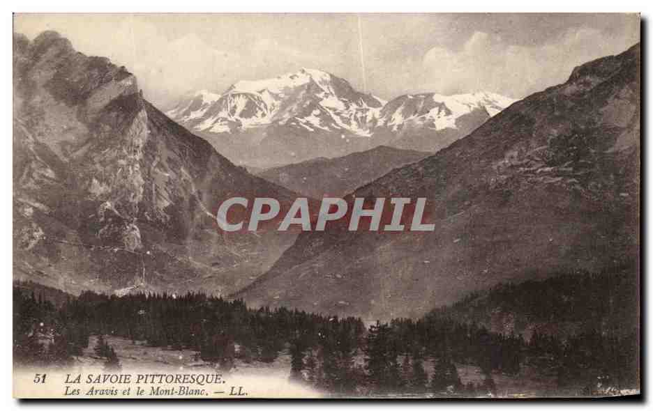 CPA La Savoie Pittoresque Les Aravis Et Le Mont Blanc