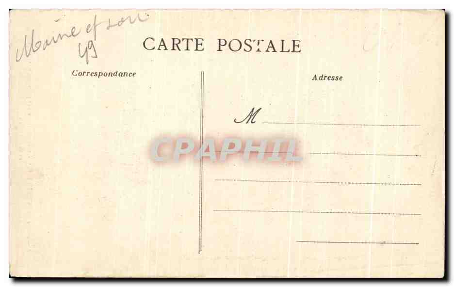 CPA Eglise de Cunault Partle romane de la nef Principale  — Verso