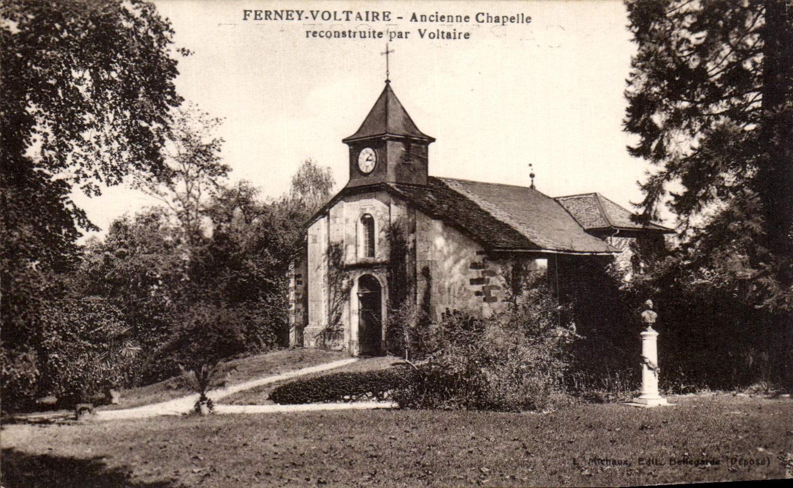 CPA Ferney Voltaire Ancienne Chapelle Reconstruite par Voltaire