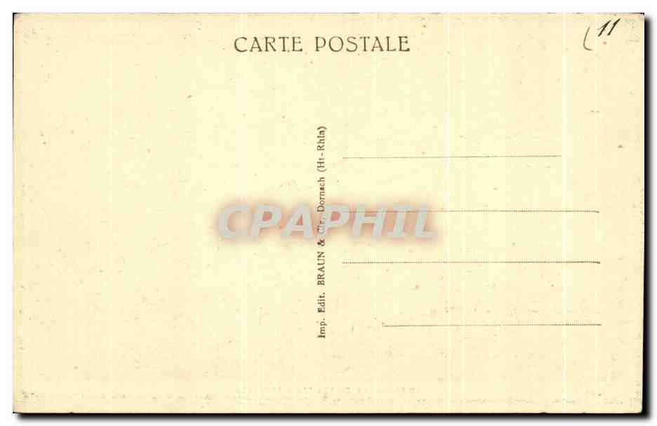 Ribeauvillé et les Trois Châteaux — vue panoramique — éditeur Braun & Cie, Dornach (H.-Rhén) — Rückseite