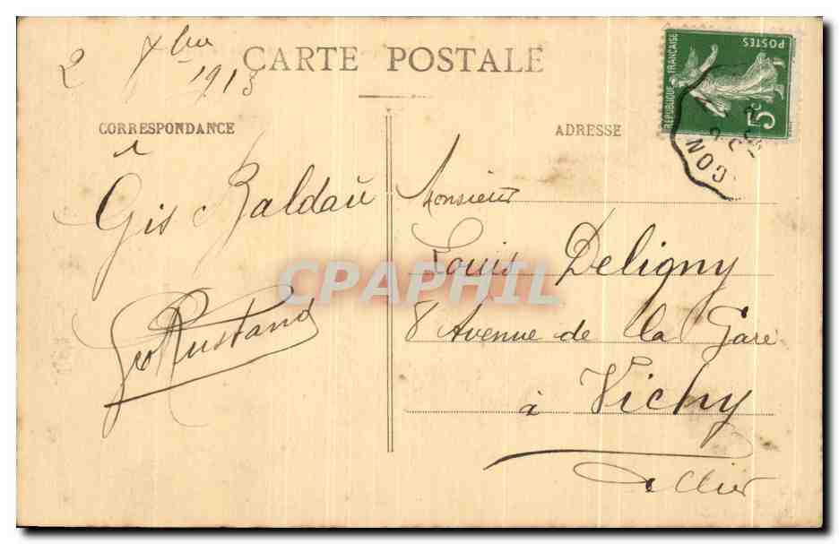 Paray-le-Monial — La Basilique et l'ancienne Abbaye Bénédictine — éditeur inconnu, n°3 — Rückseite