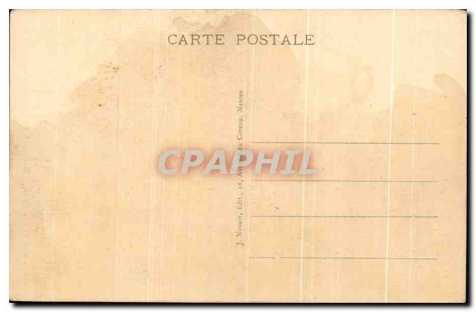 CPA Nantes La Place Royale Et La Perspective De la Rue Crebillon — Verso