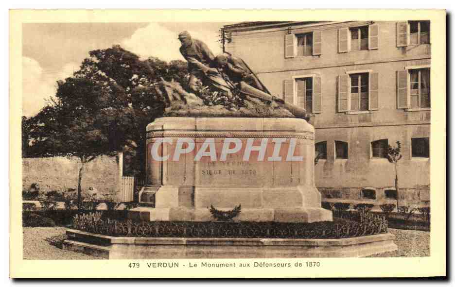 Verdun - Le Monument aux Défenseurs de 1870 — CPAPHIL n° 479