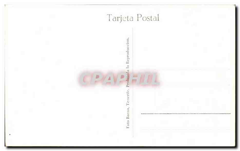 CPA Tenerife Puerto de La Cruz — Verso