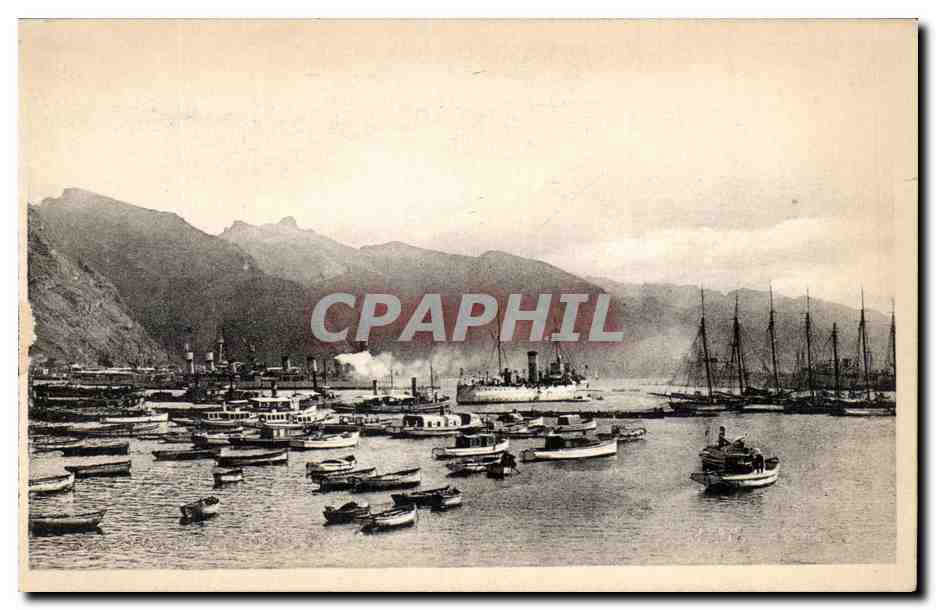 CPA Santa Cruz De Tenerife Puerto Bateaux