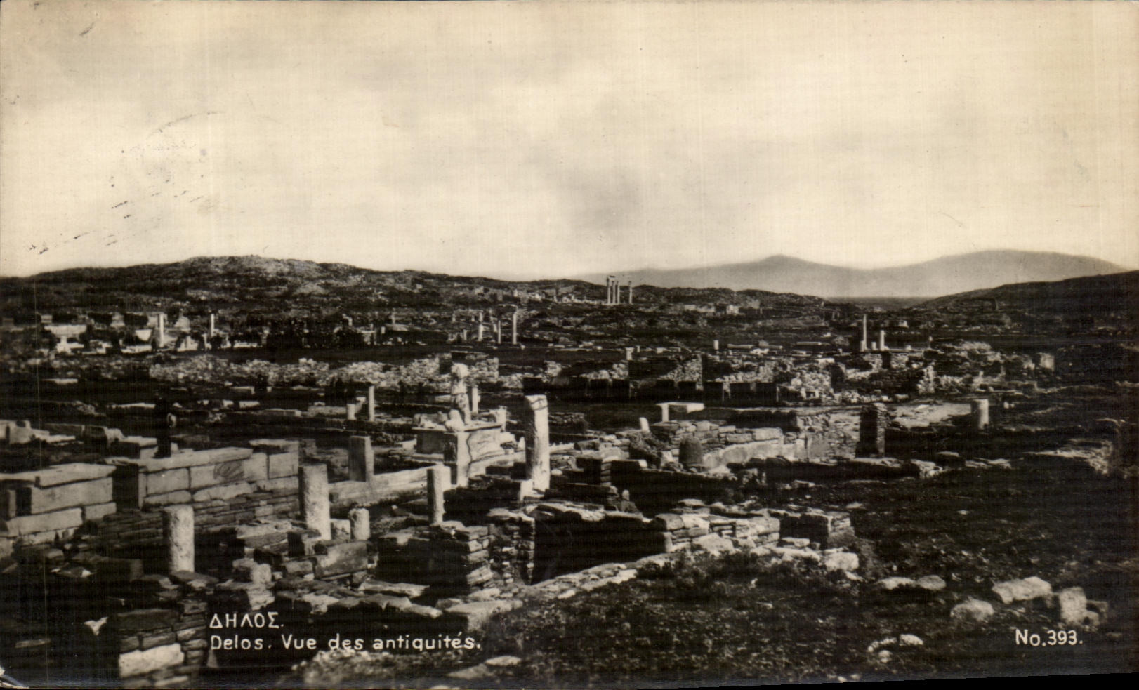 CPA Delos Vue des antiquites Grece