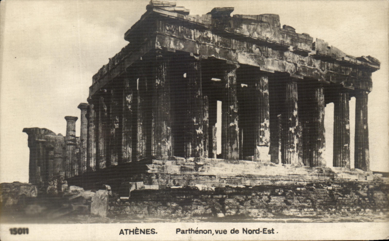 CPA Athenes Parthenon vue de Nord Est Grece