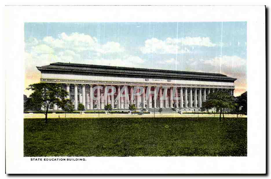CPA The Bridge Washington Park State Education Building — Rückseite