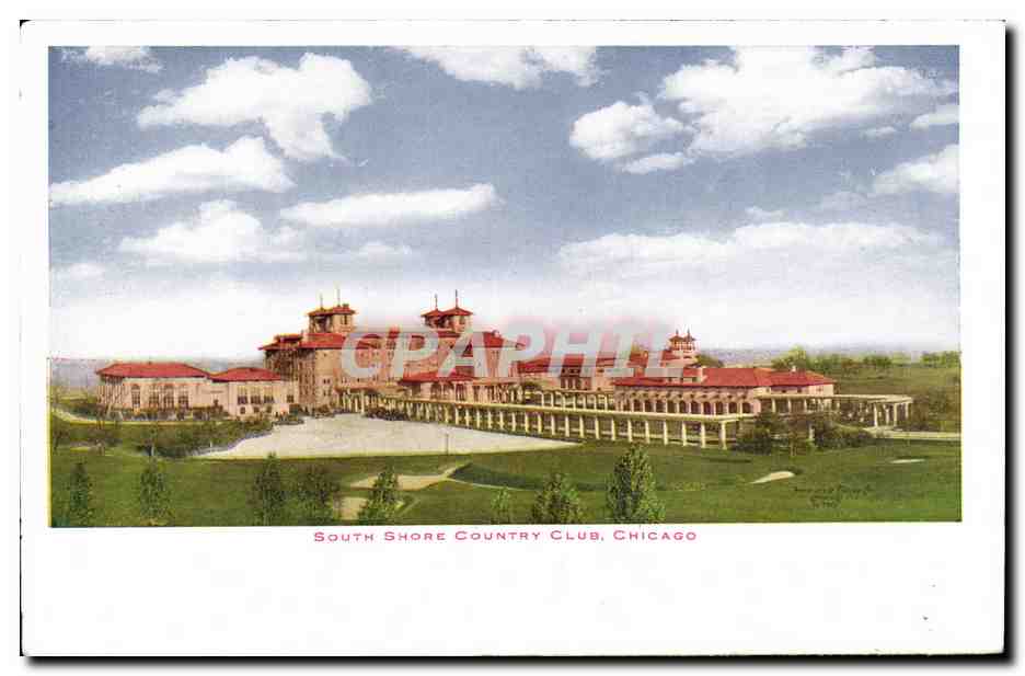 South Shore Country Club, Chicago — Panoramablick — unbekannter Verlag