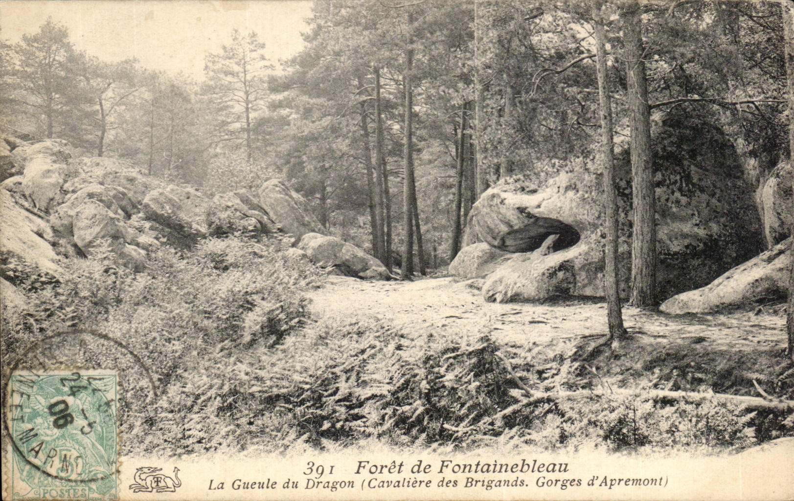 La Gueule du Dragon — Bosque de Fontainebleau, Gorges d'Apremont — Editor Marne