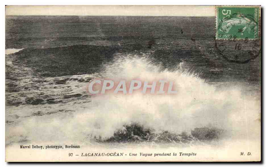 CPA Boulogne Sur Mer Effet de Vagues