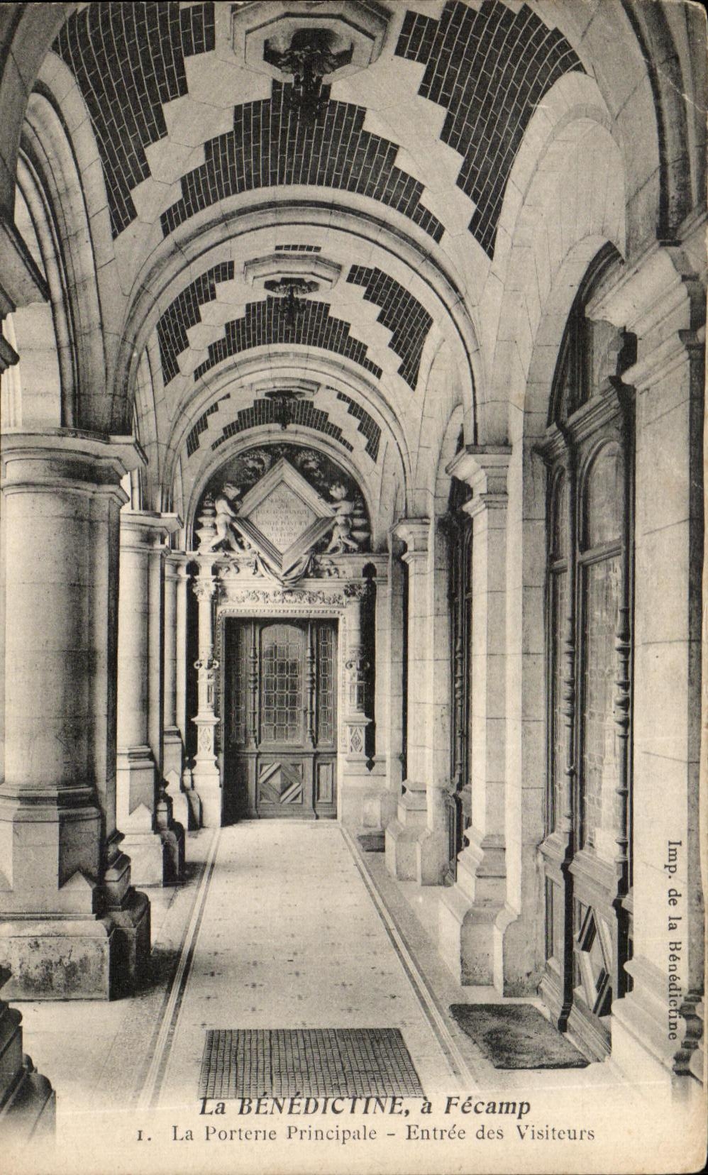 CPA La Benedictine a Fecamp La Porterie Principale Entree des Visiteurs