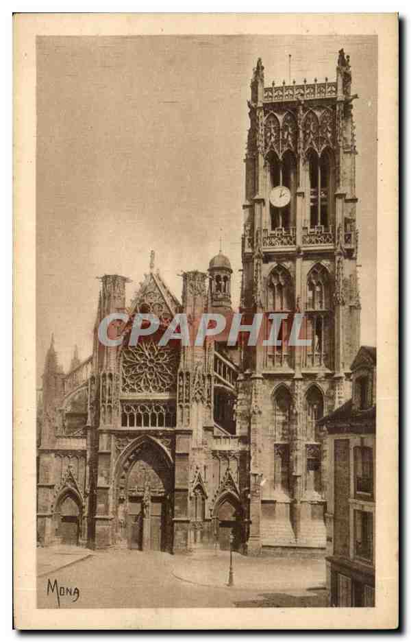 CPA Les Petits Tableaux de Normandle Dieppe L'eglise Saint Jacquesfacade principale St James