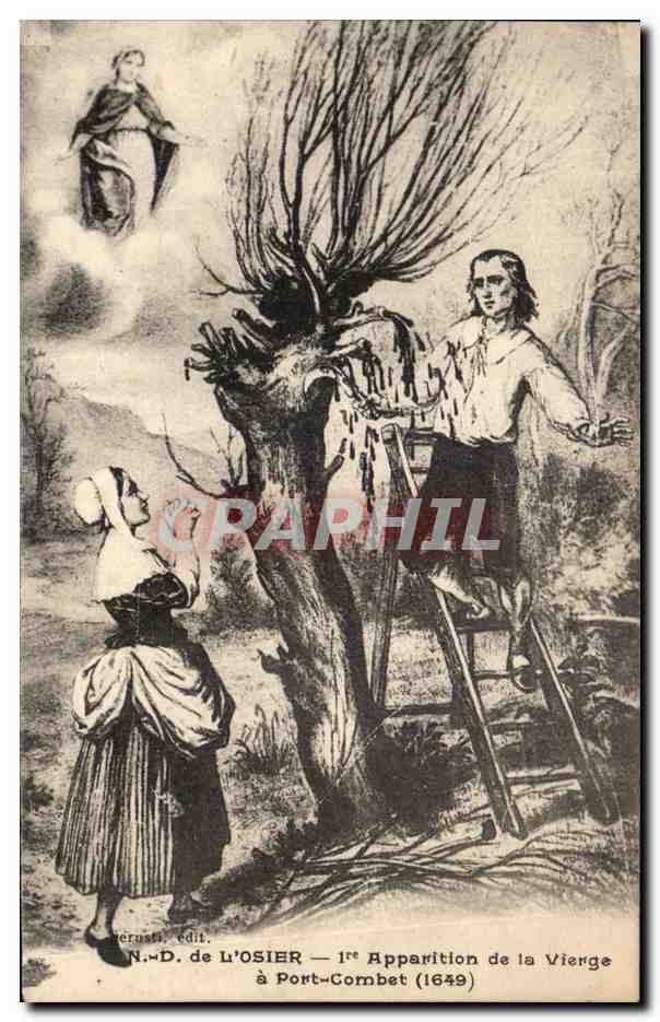 CPA ND de L'osier Apparition de la Vierge a Port Combet 1649