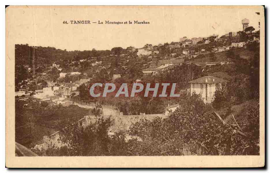 CPA Tanger La Montagne et le Marshan Maroc 