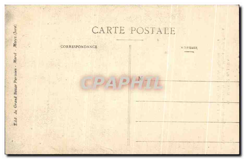 Viaduc du Bas de Morez - Morez du Jura — Éditeur : Grand Bazar Parisien, n°33 — Verso