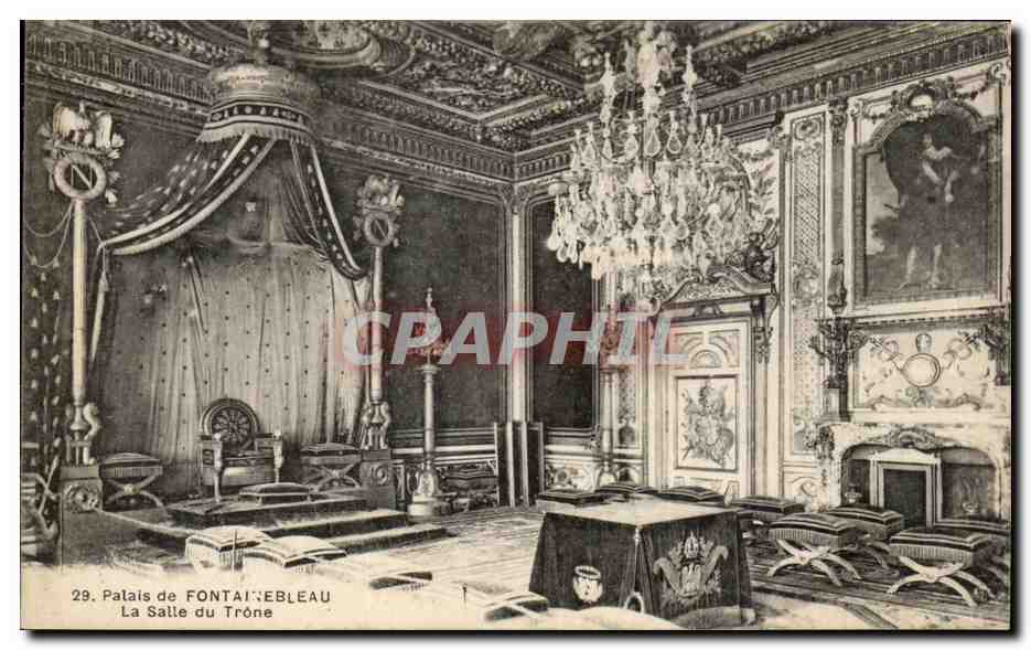 Schloss FONTAINEBLEAU — Die Thronsaal — n°29