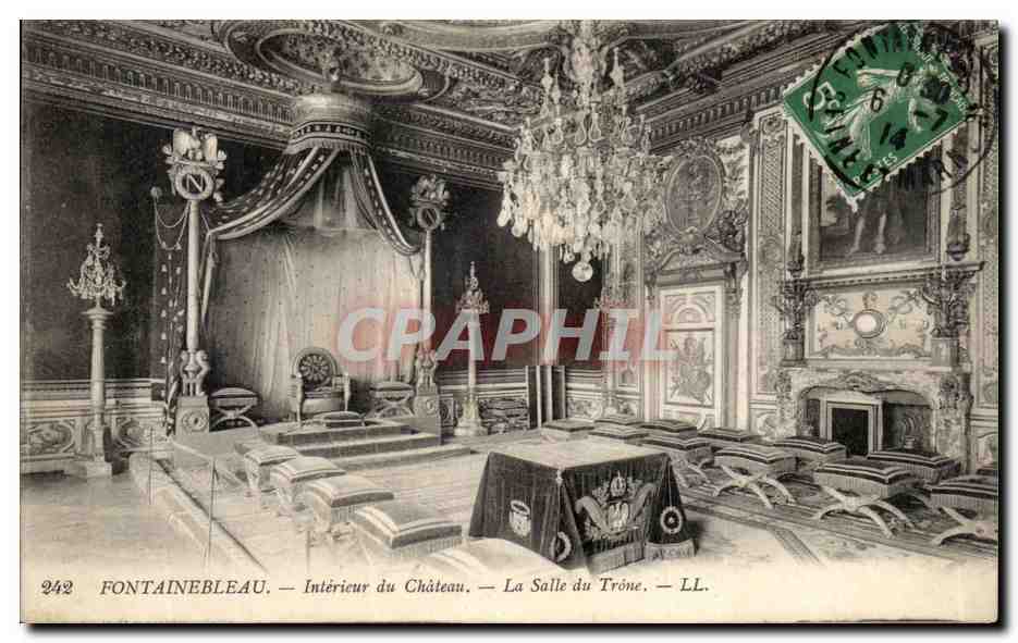 Fontainebleau — Intérieur du Château — La Salle du Trône — LL. n°242